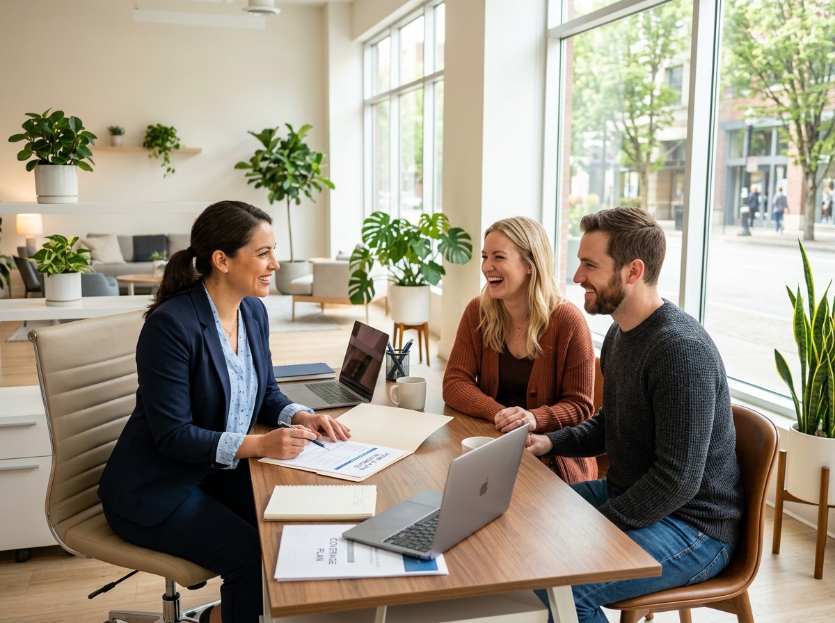 Elitus insurance advisor helping a client